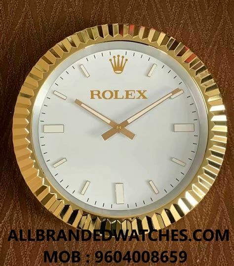 vintage rolex wall clock|real rolex wall clock.